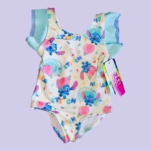 NWT Baby Girl Stitch Swimsuit